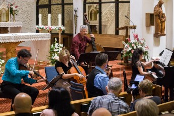 EV live at the Music at Fieldcote Summer Series, St Ann's Parish in Ancaster, July 23, 2017. Photo by Ted Buck.