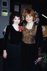 Pianist Catherine Wilson with Famous People Players Director Dianne Dupuy at Famous People Players in 1996