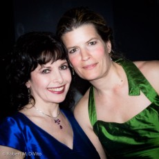Ensemble Vivant’s pianist/artistic director Catherine Wilson and EV’s violinist Erica Beston following EV’s concert at Glenn Gould Studio in Toronto, ON on April 14, 2012. Photo by Robert DiVito